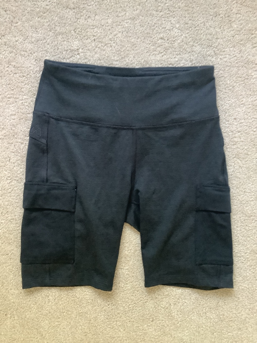 Black Workout Hi-Rise Bike Shorts, Women’s S, Like New